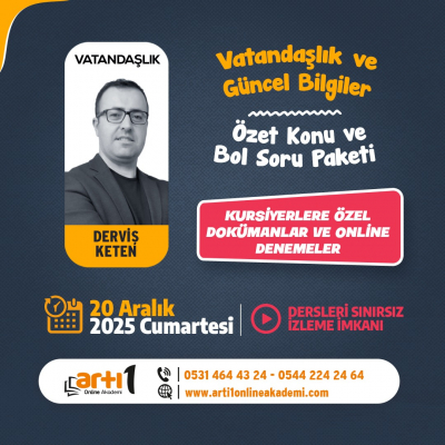 2026 KPSS VATANDAŞLIK & G. BİLGİLER